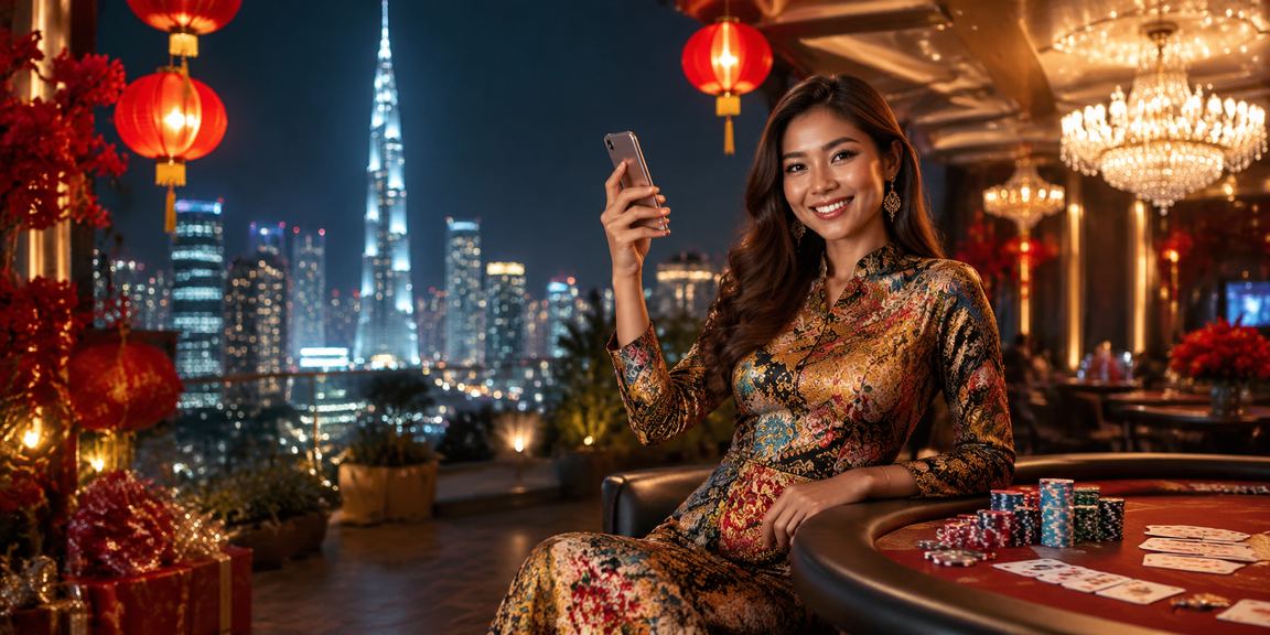 Permainan Poker Kuala Lumpur Pemain poker menggunakan batik tradisional di Kuala Lumpur